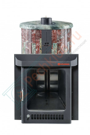 Дровяная банная печь Ферингер ОПТИМА "Жадеит + Россо Леванте" до 28 м³