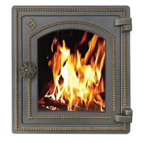 Дверца печная чугунная ДТ-4С, бронза (Везувий) Дверца печная чугунная ДТ-4С, бронза (Везувий)