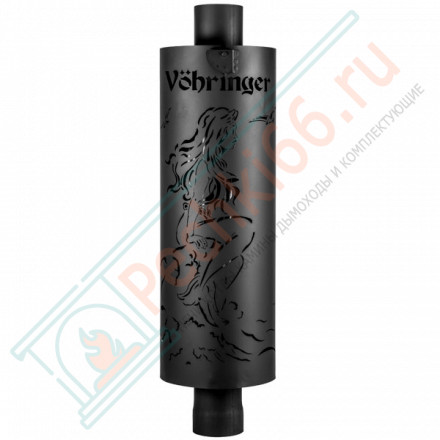 Дымоход - конвектор Русалка, D115мм, L1м, Антик (Feringer)