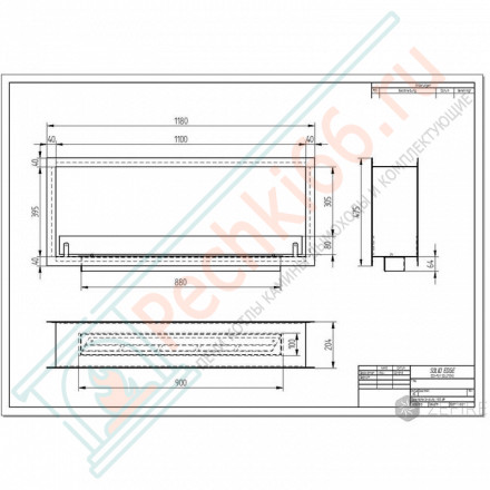 Биокамин Standart 1100 сквозной (ZEFIRE)