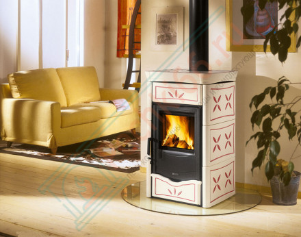 Печь-камин Nicoletta, цвет кремовый (La Nordica)