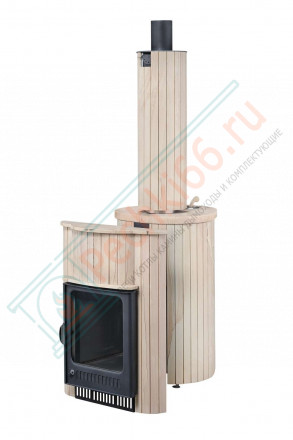 Дровяная банная печь Ферингер ОПТИМА "Окаменевшее дерево перенесённый рисунок" до 28 м³