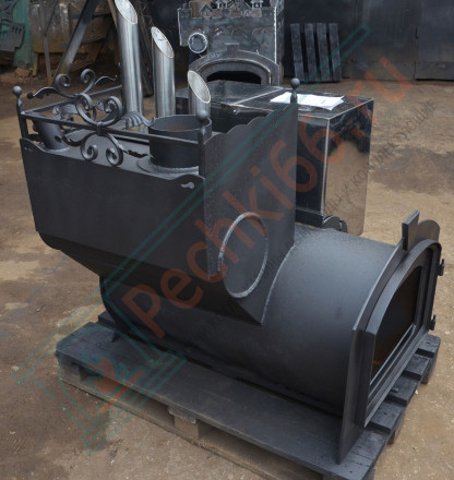 Печь для бани Горыныч 3 (ЗК) со стеклом, под бак 100 л (ТермоСфера)