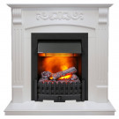 Электрический каминокомплект Sorrento - Белый дуб с очагом Danville Black FB2 Электрический каминокомплект Sorrento - Белый дуб с очагом Danville Black FB2