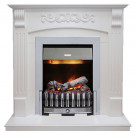 Электрический каминокомплект Sorrento - Белый дуб с очагом Danville Chrome FB2 Электрический каминокомплект Sorrento - Белый дуб с очагом Danville Chrome FB2
