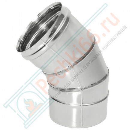 Отвод моно 45° ОМ-Р (304-0.8) d-130 (ТиС Стандарт)