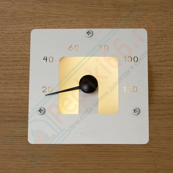 Термометр для сауны Cariitti SQ белый, требуется 1 оптоволокно D=2-4 мм