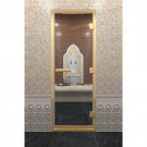 Стеклянная дверь DoorWood «Хамам Прозрачная» в золотом профиле 1900х700 (по коробке) Стеклянная дверь DoorWood «Хамам Прозрачная» в золотом профиле 1900х700 (по коробке)