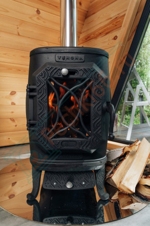 Чугунная отопительная печь Verona 200 Bronze (Теплодар)