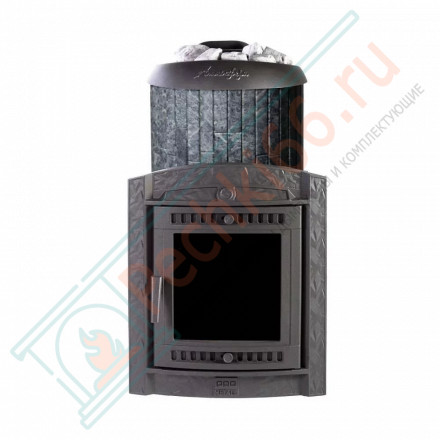 Печь для бани Атмосфера XL+, усиленная каменка, ламели "Талькохлорит" (ProMetall)