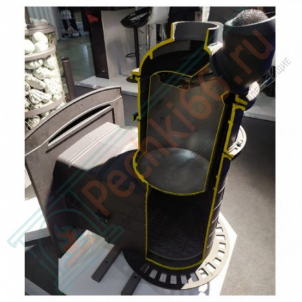 Банная печь Атмосфера XL, ламели "Змеевик"(ProMetall)