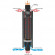 Дымоход - конвектор Окаменевшее дерево перенесённый рисунок + Россо Леванте, d-115, L=1000 мм (Feringer) в Перми