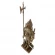 Набор каминный D98051AGK Рыцарь большой (4 предмета, 110 см, античное золото/черный), на подставке в Перми