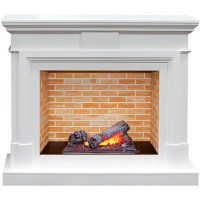Каминокомплект электрический Coventry - Белый / Кирпич с очагом Cassette 600 NH (Dimplex)