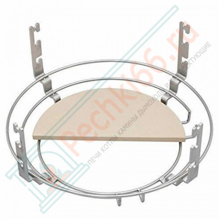 Гриль из керамики с ножками и столиками Le Chef Red (Monolith)