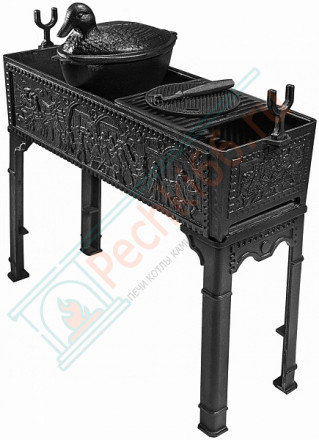 Мангал чугунный Комплект-Нормандия-2 (Литтех)