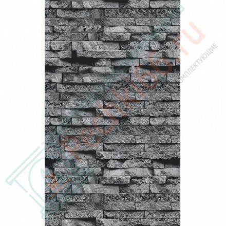 Плита ФАСПАН Серый камень №1008 Вертикаль 9 мм 1200х600мм (Везувий)