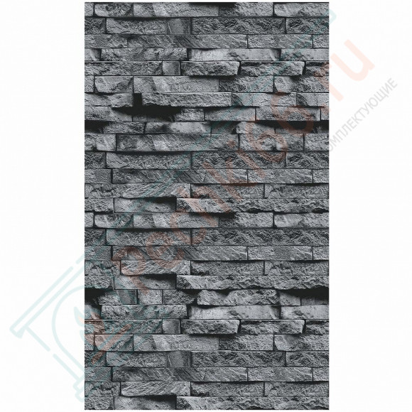 Плита ФАСПАН Серый камень №1008 Вертикаль 8мм 1200х600мм (Везувий) в Перми