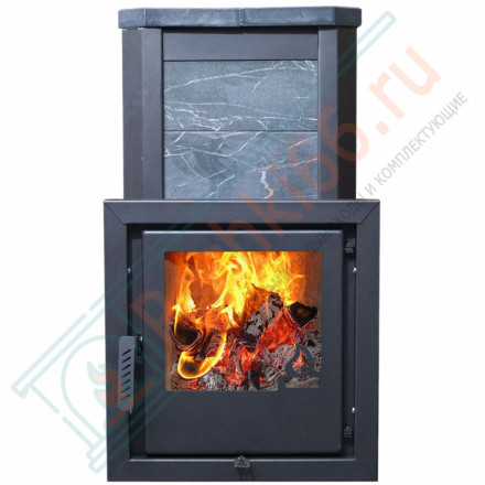 Печь банная Сказка пироксенит, удлиненная топка (Варвара)