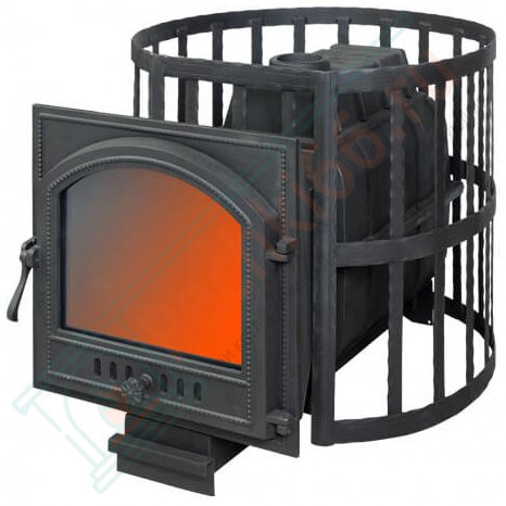 Чугунная печь для бани ПароВар 22 сетка-ковка К505 (FireWay) до 24 м3 в Перми