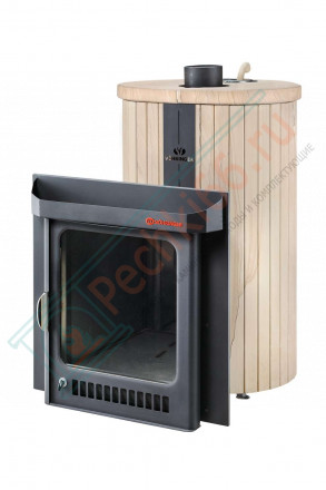 Дровяная банная печь Макси ПФ "Окаменевшее дерево перенесённый рисунок" (Ферингер)