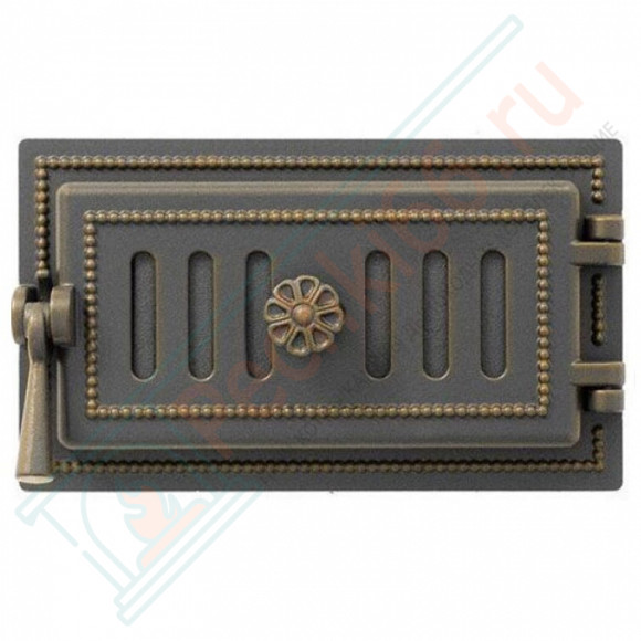 Дверца поддувальная чугунная 236, бронза (Везувий) в Перми