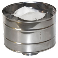 Зонт с дефлектором (НЕРЖ-439/0,5) d-150 (УМК)