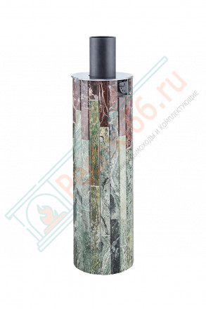 Дымоход - экономайзер Жадеит + Россо Леванте, d-115, L=1000 мм (Feringer)