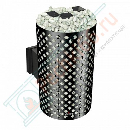 Дровяная банная печь Grill'D Violet World Romb Short Window Max