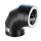 Сэндвич-отвод 90° (AISI-316L/0,8-430/ЭМАЛЬ) d-115/200 (Craft-HF-50BP)