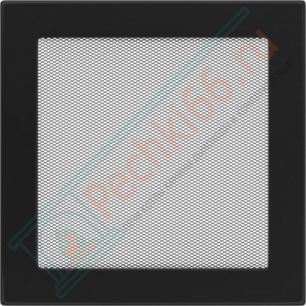 Решётка вентиляционная каминная черная 220х220 22C (Kratki)