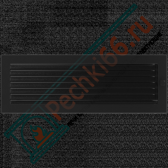 Вентиляционная решетка для камина с жалюзи 170х480, черная (FireWay) в Перми