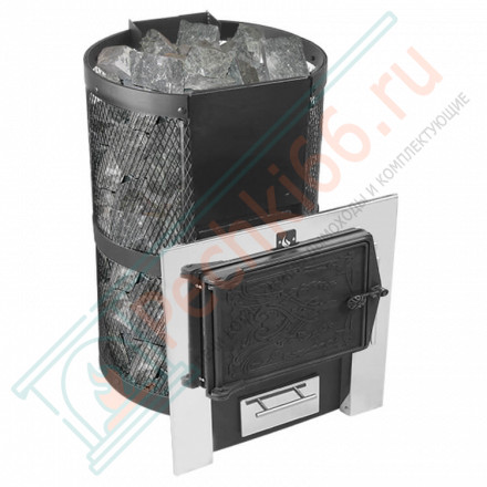 Печь для бани Кольчуга 14-18, с чугунной дверцей (Термофор) до 18 м3
