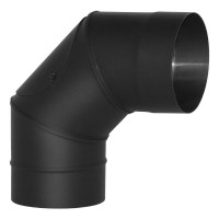 Отвод VBR 90º с ревизией, черный (НЕРЖ-439/0,8) d-180 (Вулкан)
