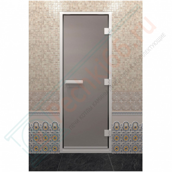 Стеклянная дверь DoorWood Хамам Сатин 210х90 (по коробке) в Перми