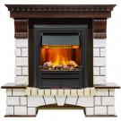 Каминокомплект электрический Pierre Luxe угловой - Темный дуб / Белый (Высота 1050мм) с очагом Brookline Black (Dimplex) Каминокомплект электрический Pierre Luxe угловой - Темный дуб / Белый (Высота 1050мм) с очагом Brookline Black (Dimplex)