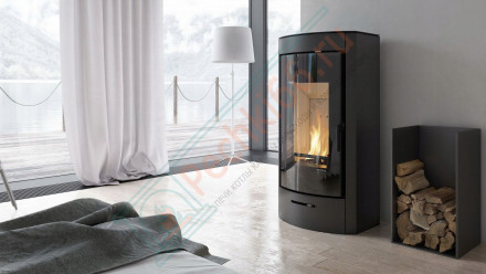 Печь-камин Orti, золотая сталь (Defro-Home) 9кВт