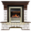 Каминокомплект электрический Pierre Luxe угловой - Темный дуб / Белый (Высота 1050мм) с очагом Cavendish (Dimplex) Каминокомплект электрический Pierre Luxe угловой - Темный дуб / Белый (Высота 1050мм) с очагом Cavendish (Dimplex)