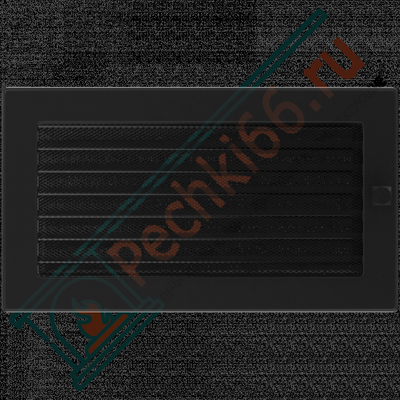 Вентиляционная решетка для камина с жалюзи 170х300, черная (FireWay) в Перми