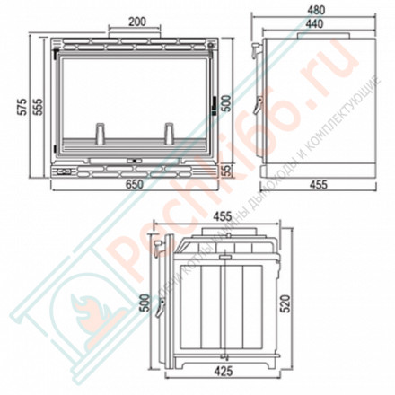 Чугунная топка INSERT 3000 (SEGUIN) 10 кВт