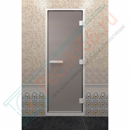 Стеклянная дверь DoorWood Хамам Сатин 200х80 (по коробке)