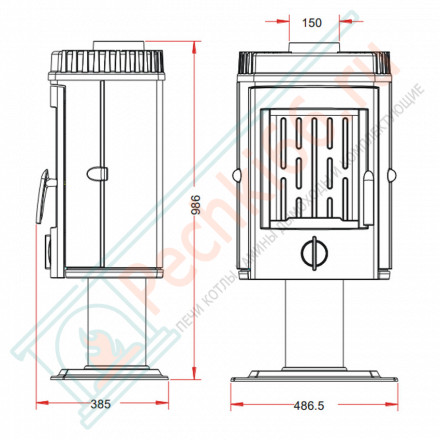 Чугунная печь Mesnil (INVICTA)