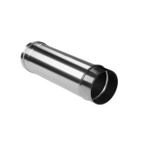 Труба прямая L=500 без изол (НЕРЖ-321/0,8) d-130 (Дымок-Lux)