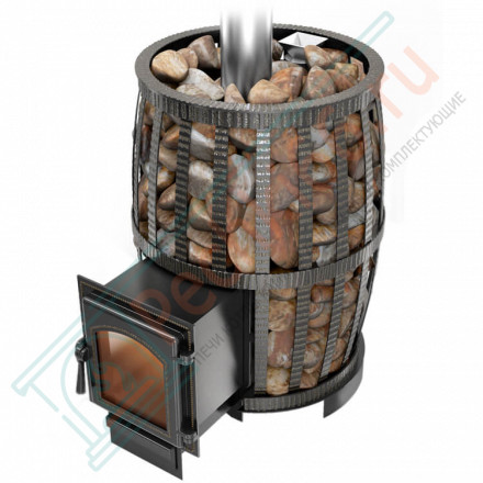 Чугунная печь для бани Русский пар ковка 18 (270) (Везувий)