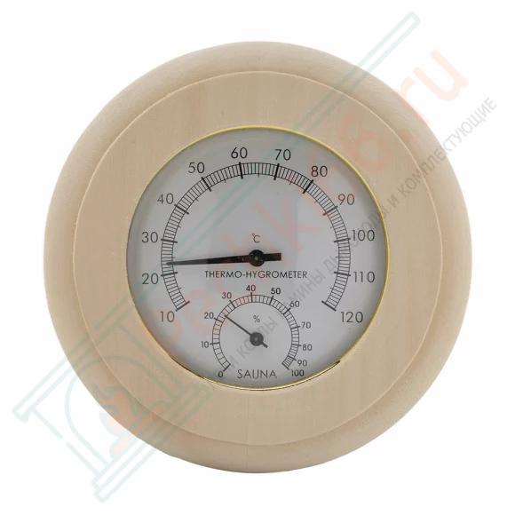 Термогигрометр ТН-10-L липа, круг (212F) в Перми
