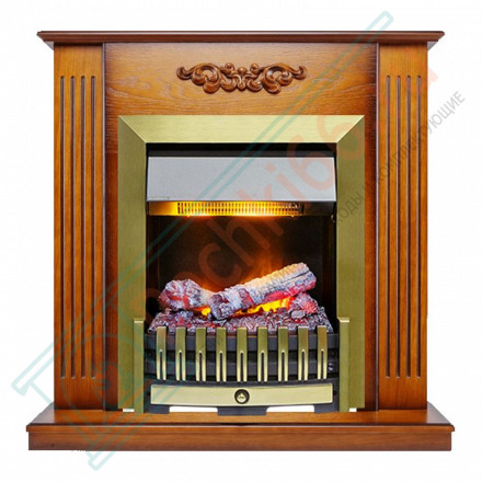 Каминокомплект Lumsden - Дуб антик с электроочагом Danville Antique Brass FB2