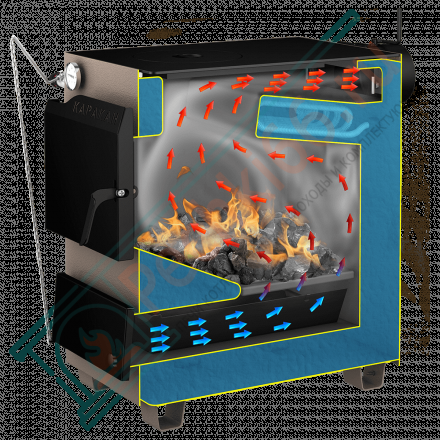 Твердотопливный котел Каракан 12ТПЭ 3(Стэн) 12 кВт