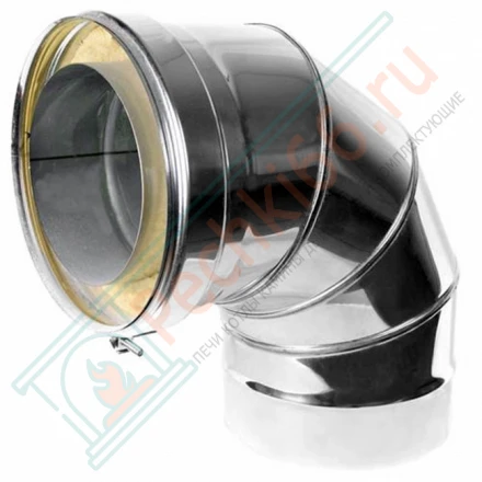 Сэндвич-отвод 90° (AISI-316L/0,5-AISI-304/0,5) d-250/350 (Craft-GS-50)