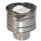 Оголовок с дефлектором (НЕРЖ-439/0,5-НЕРЖ-439/0,5) d-130/200 (УМК) Оголовок с дефлектором (НЕРЖ-439/0,5-НЕРЖ-439/0,5) d-130/200 (УМК)