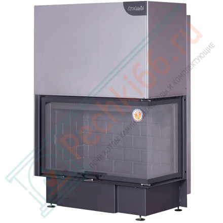 Топка Дельта 1000 RB два стекла правая черный шамот (Экокамин)